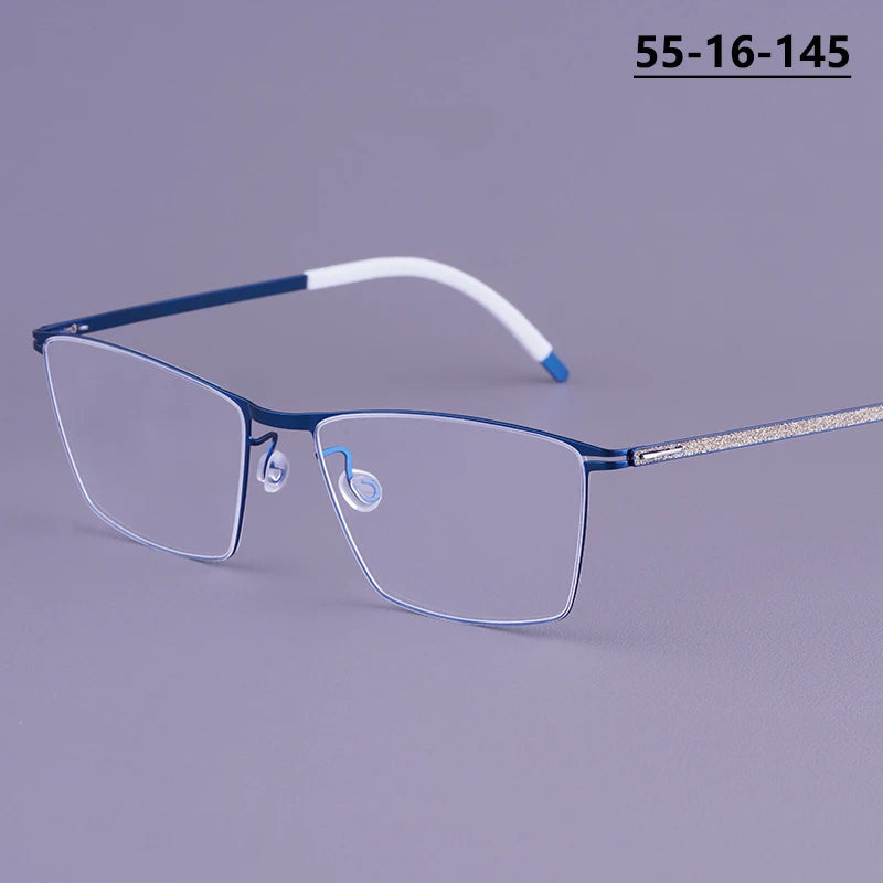 Bobbie Men Full Rim Square Titanium Eyeglasses V460-D