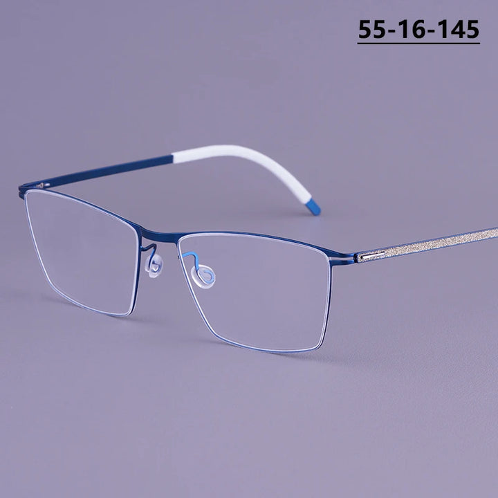 Bobbie Men Full Rim Square Titanium Eyeglasses V460-D