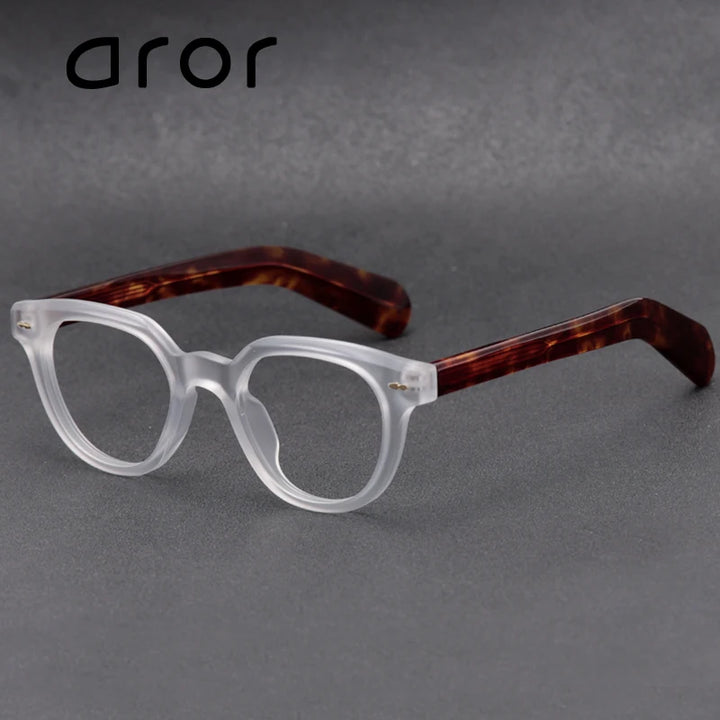Aror Unisex Full Rim Square Thick Acetate Eyeglasses 86384