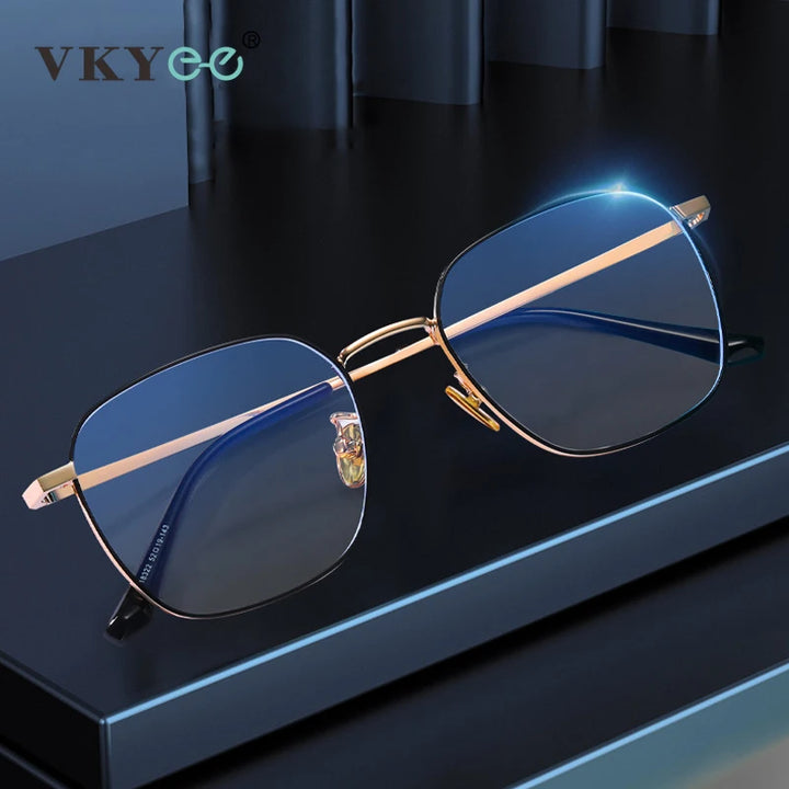 Vicky Women's Full Rim Polygon Square Steel Reading Glasses 618322