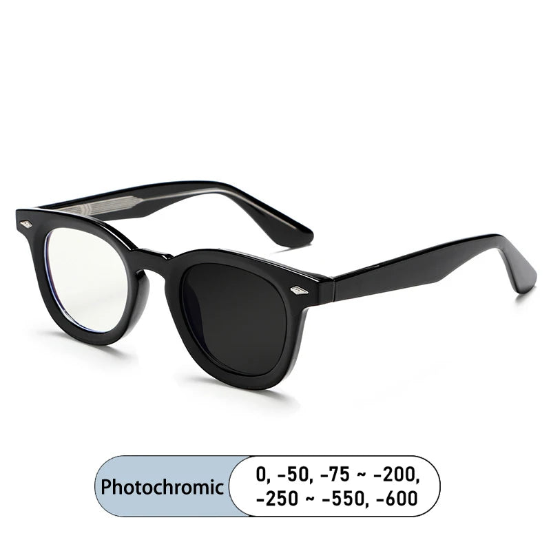Kocolior Unisex Full Rim Square Tr 90 Alloy Photochromic Reading Glasses 682530