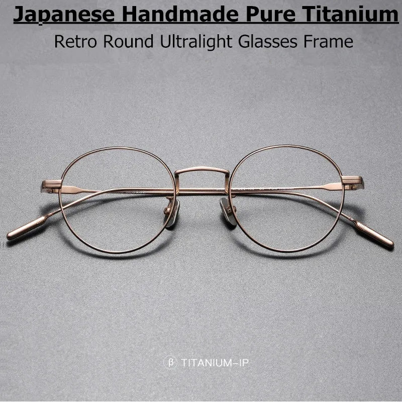 Aimee Unisex Full Rim Oval Round Titanium Eyeglasses 80806 Full Rim Aimee   