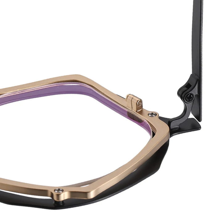 Muzz 0100 men's oval IP titanium acetate prescription eyeglasses — view 10