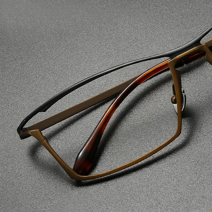 Muzz 6885 men's big pure titanium prescription eyeglasses — view 8