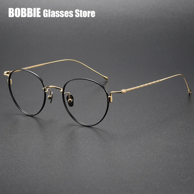 Bobblie Women's Full Rim Oval Round Titanium Eyeglasses 728564