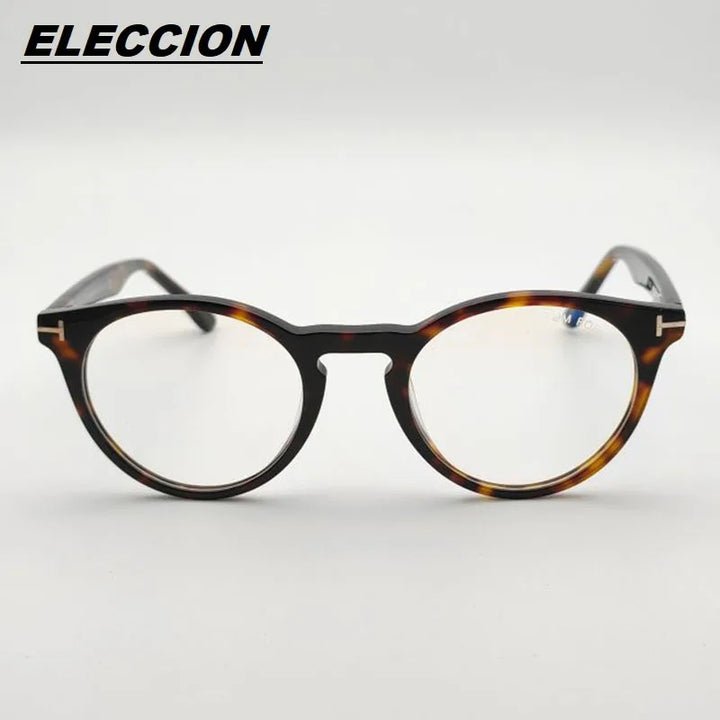 Eleccion Women's Full Rim Round Acetate Eyeglasses 5557