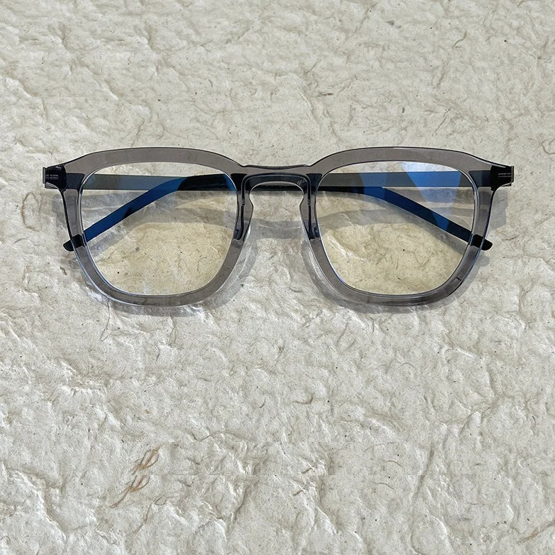 Bobbie Unisex Full Rim Square Titanium Acetate Eyeglasses 671263