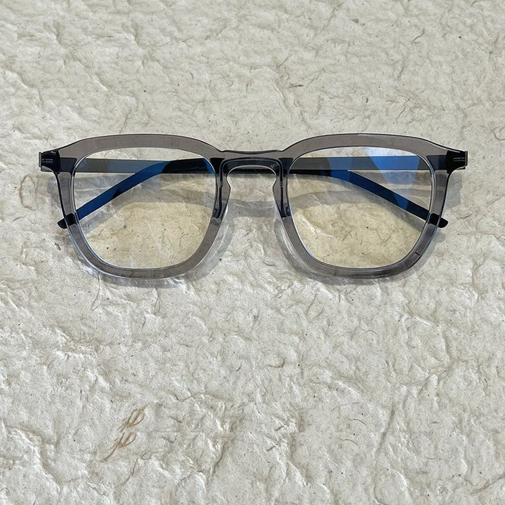 Bobbie Unisex Full Rim Square Titanium Acetate Eyeglasses 671263