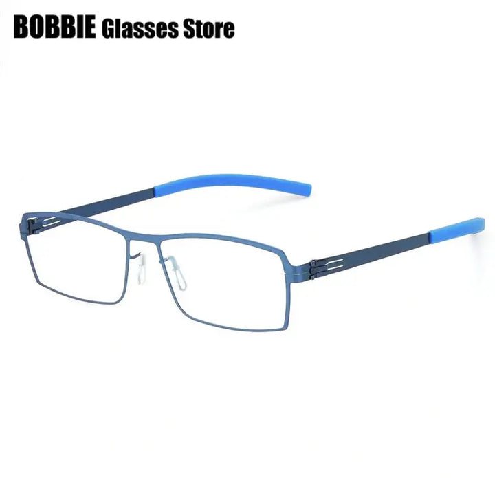 Bobbie Full Rim 508500 Unisex Square Stainless Steel Screwless Frames FuzWeb