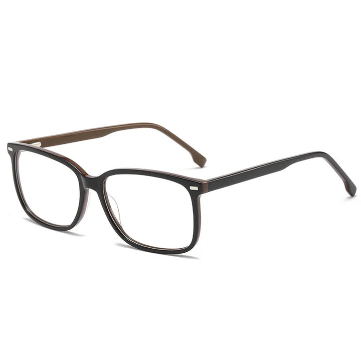 Momoja Unisex Full Rim Square Acetate Eyeglasses 71817