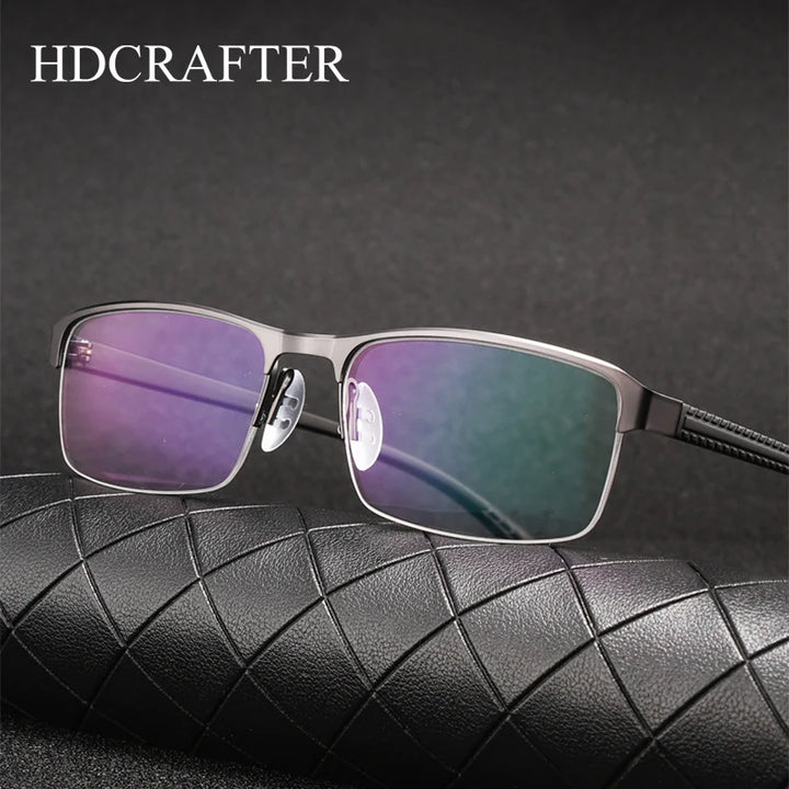 Hdcrafter Women's Semi Rim Square Alloy Tr 90 Eyeglasses 9165