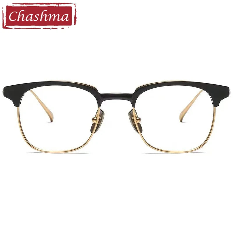 Chashma Women's Full Rim Square Acetate Titanium Eyeglasses 12721 Full Rim Chashma   