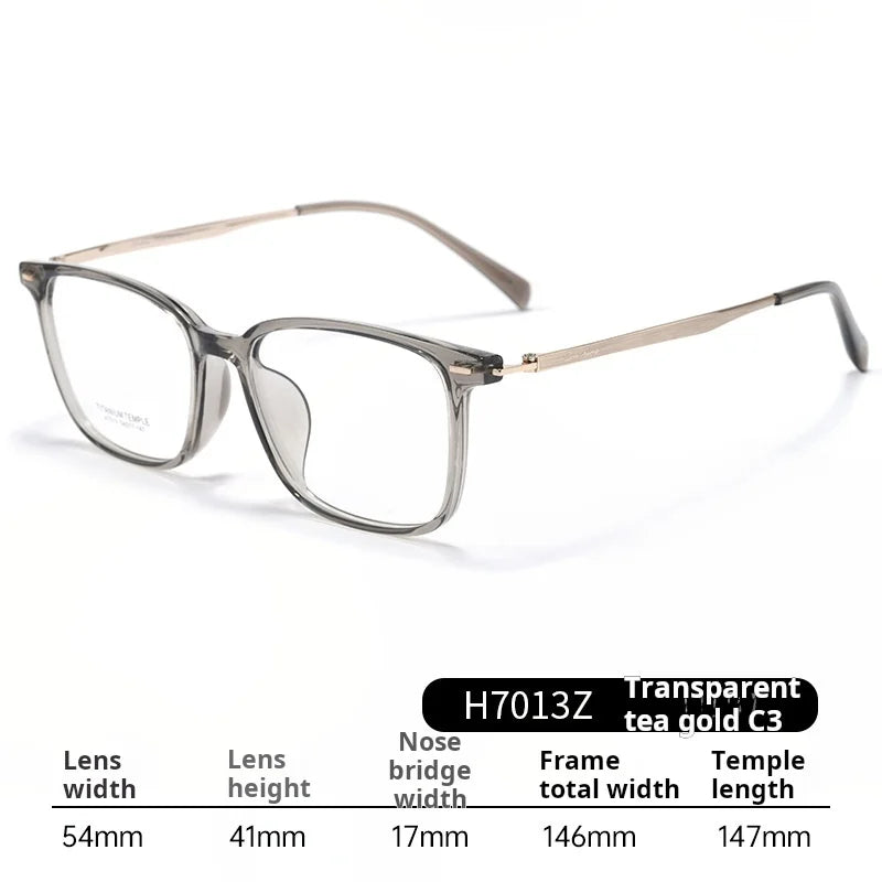 Momoja Unisex Full Rim Square Tr 90 Titanium Eyeglasses 77013