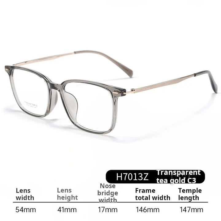 Momoja Unisex Full Rim Square Tr 90 Titanium Eyeglasses 77013