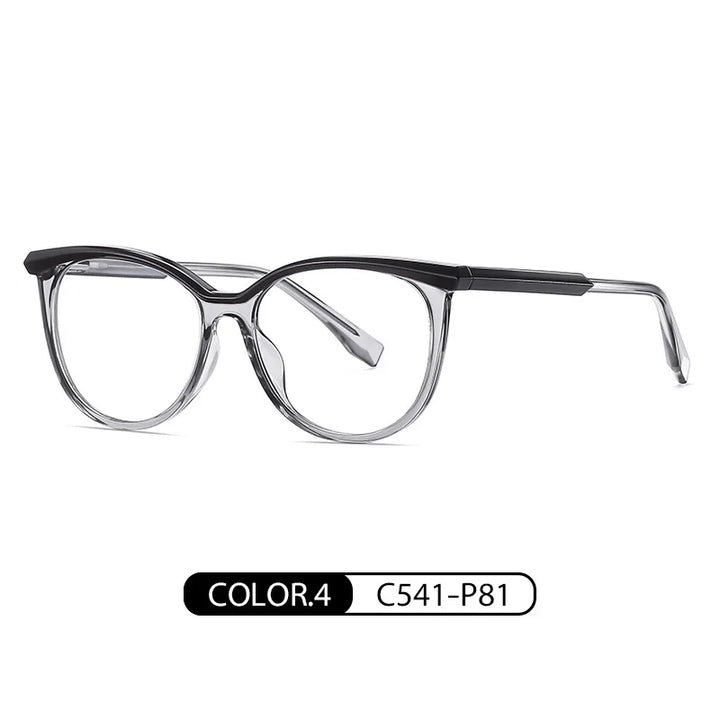 Zirosat Women's Full Rim Oval Square Tr 90 Alloy Eyeglasses 35184