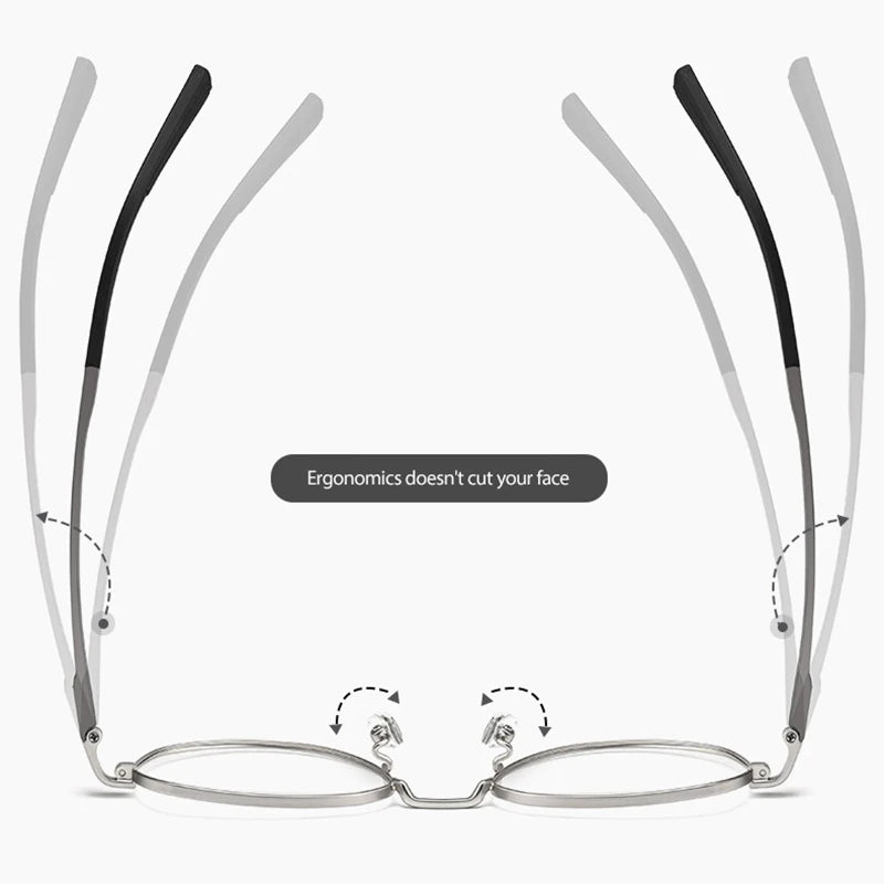 Hotochki N80007N unisex titanium prescription eyeglasses — view 7