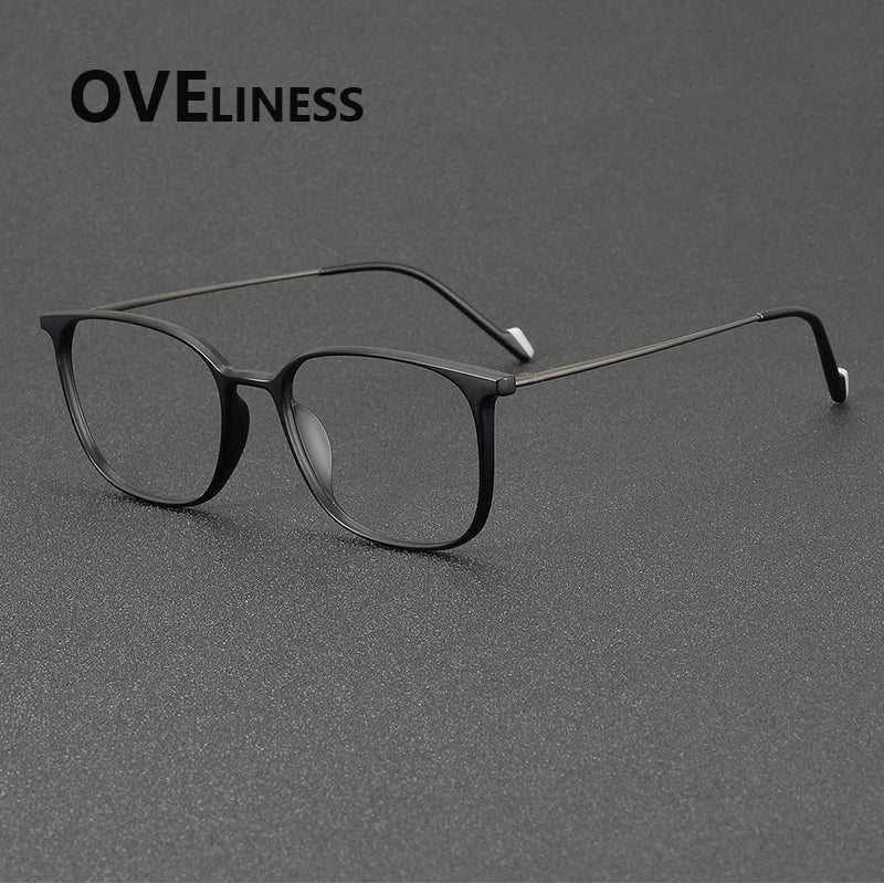 Oveliness Women's Full Rim Square Tr 90 Titanium Eyeglasses 922345