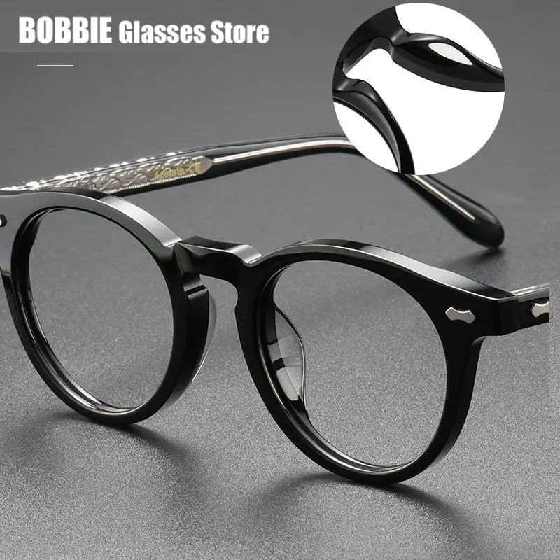Bobbie 505000 Unisex 142mm Frames Full Rim Square Titanium Acetate — view 1 | Bobbie at FuzWeb