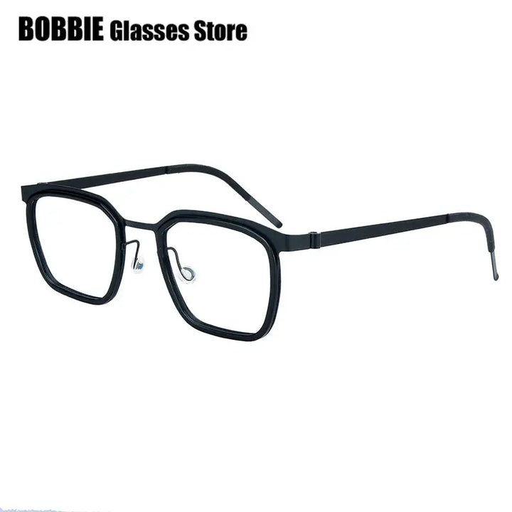 Bobbie Full Rim 976500 Unisex Titanium Square Frames FuzWeb