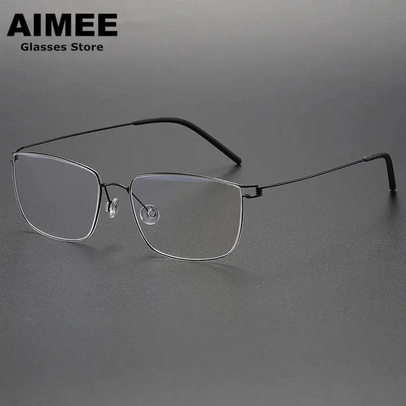 Aimee Full Rim 175139 Women’s Ultralight Pure Titanium Square Frames FuzWeb