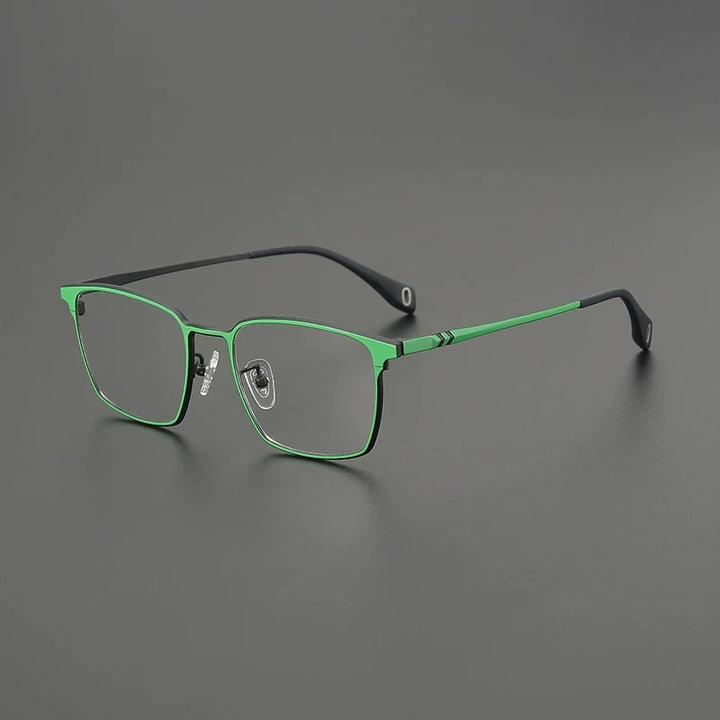 Gatenac Women's Full Rim Flat Top Square Titanium Eyeglasses G85856