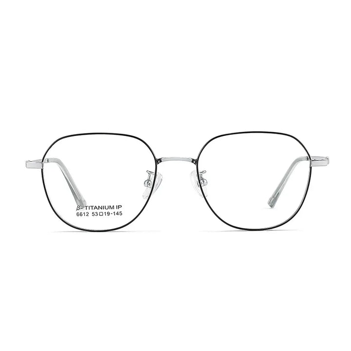 Vicky Unissex Full Rim Flat Top Oval Titanium Reading Glasses V6612 Reading Glasses Vicky   