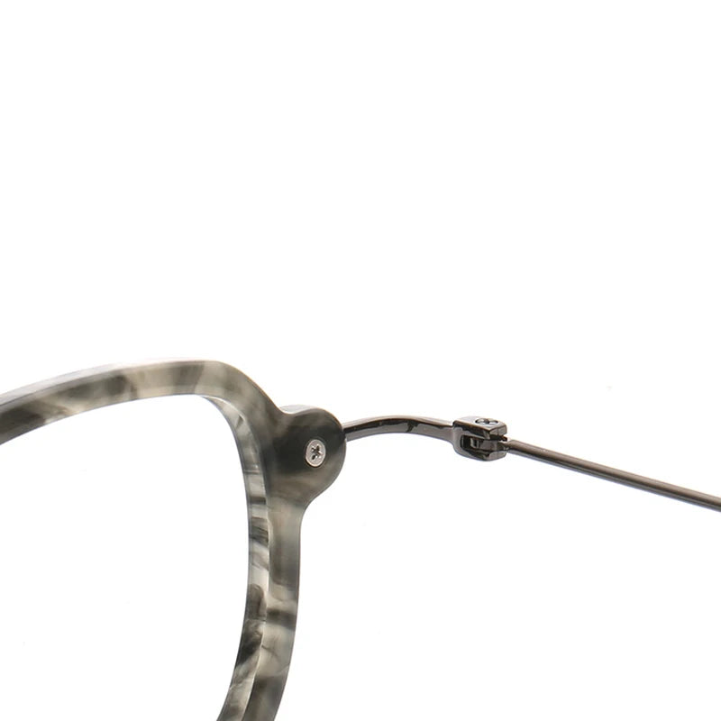 Muzz Men's Full Rim Small Square Acetate Alloy Eyeglasses M0011 Full Rim Muzz   