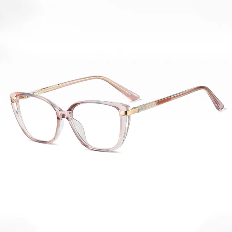 Ralferty Women's Full Rim Square Tr 90 Cp Alloy Eyeglasses 82278