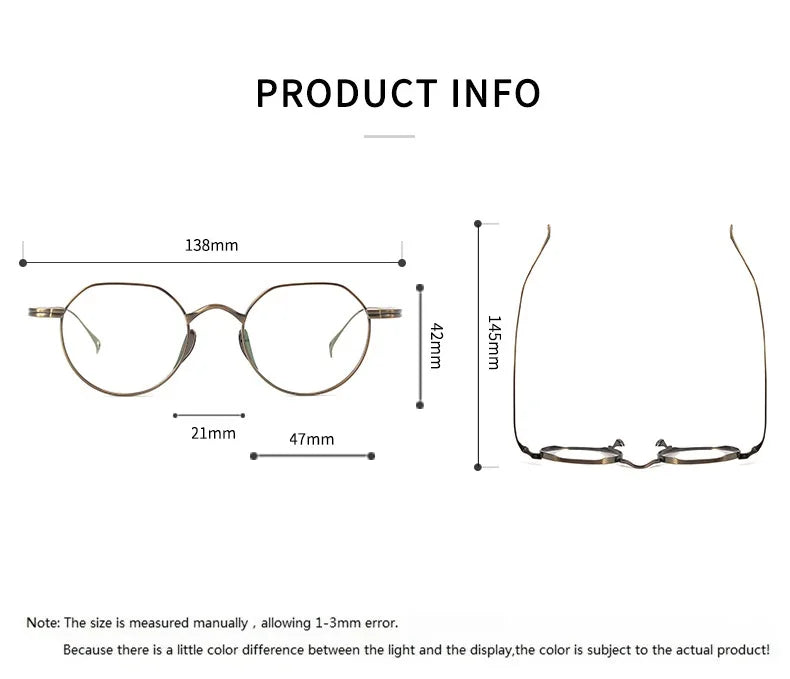 Bobbie Unisex Full Rim Flat Top Oval Titanium Eyeglasses Clip On Sunglasses 619916