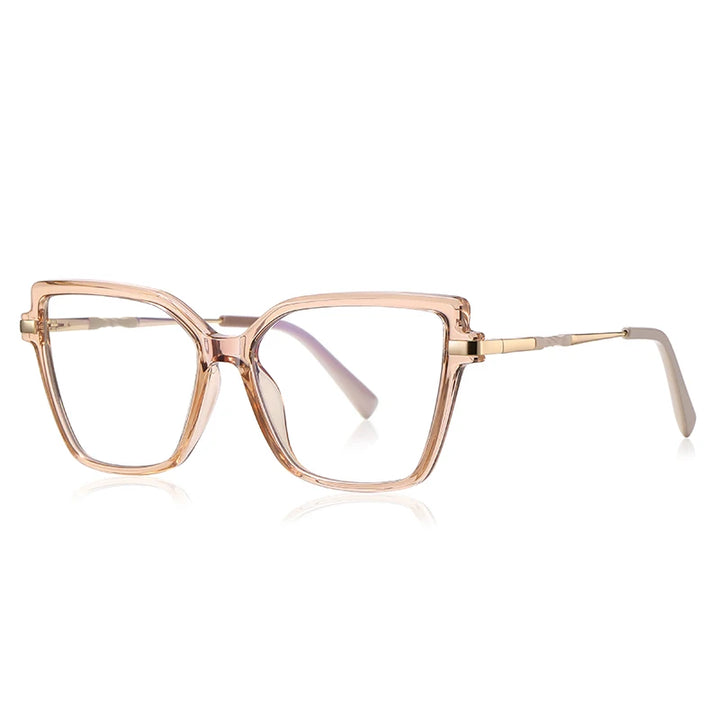 Vicky Women's Full Rim Butterfly Tr 90 Alloy Reading Glasses 46101