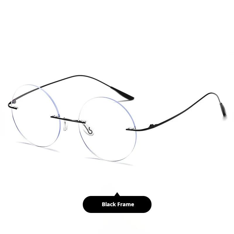 Momoja Women's Rimless Round Titanium-Alloy Eyeglasses 720176
