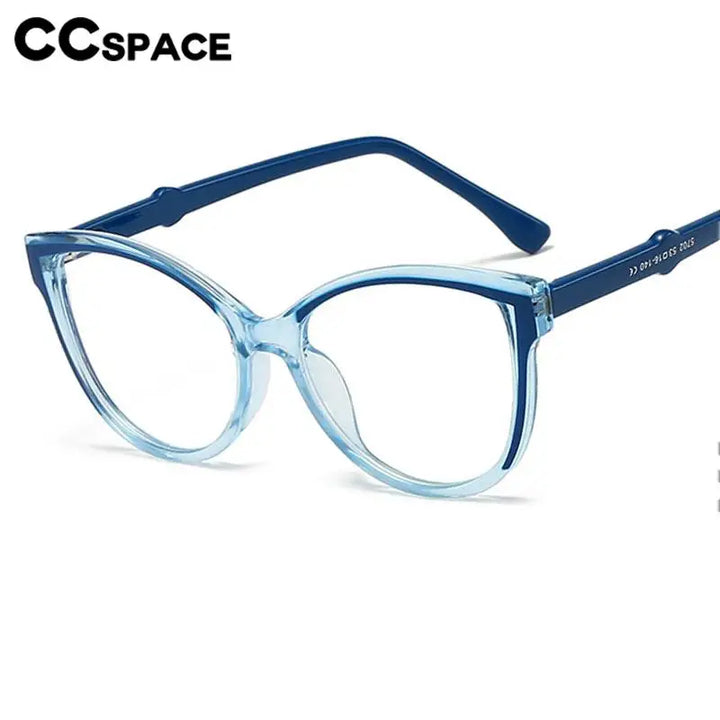 CCspace Women's Full Rim Oval Polycarbonate Reading Glasses R57605 Reading Glasses CCSpace   