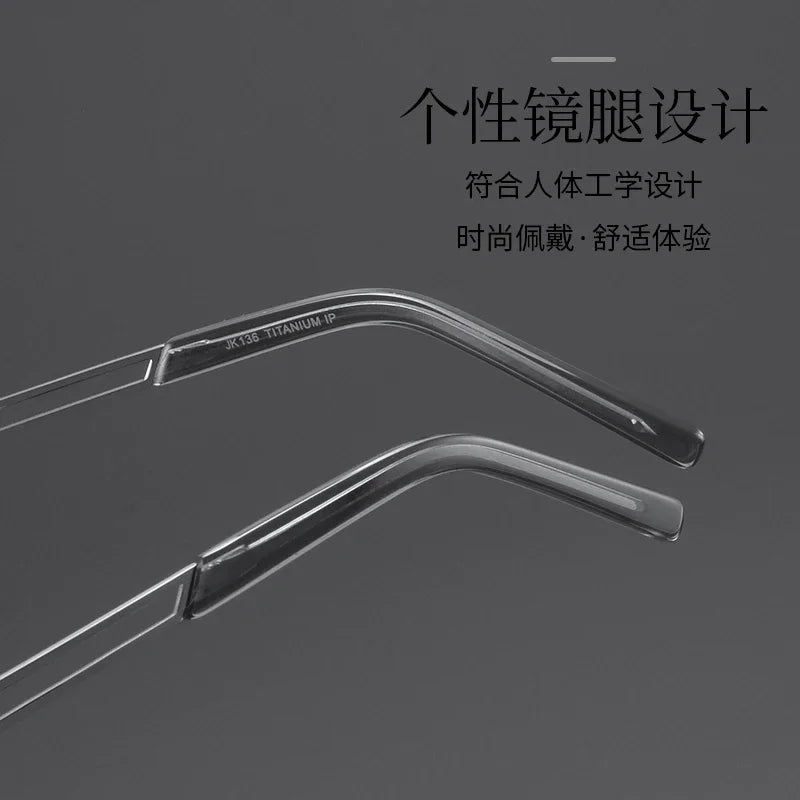 Bclear Unisex Semi Rim Oval Alloy Eyeglasses MY-124221
