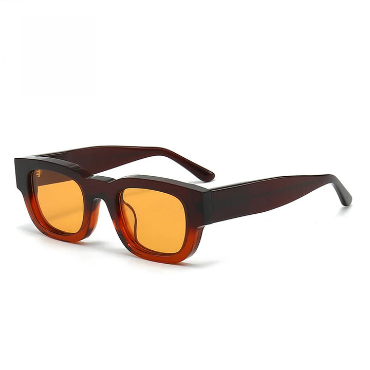 Black Mask Unisex Full Rim Square Acetate Sunglasses 372549 Full Rim Black Mask   