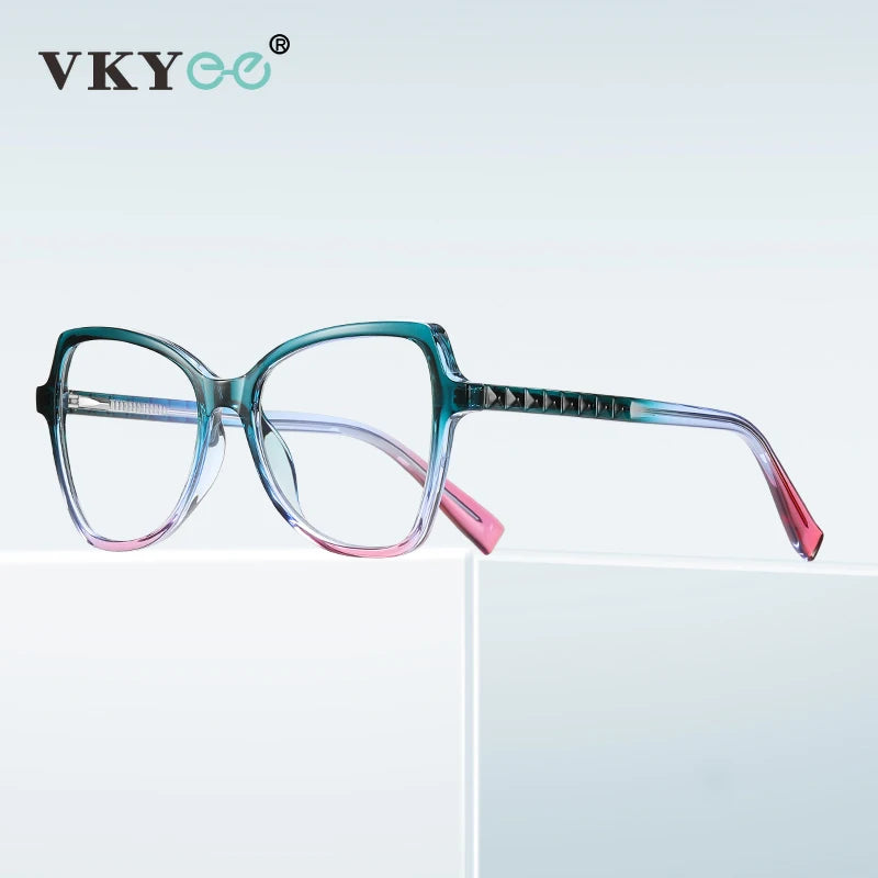 Vicky Womens Full Rim Cat Eye Square Plastic Reading Glasses 2137 Reading Glasses Vicky   