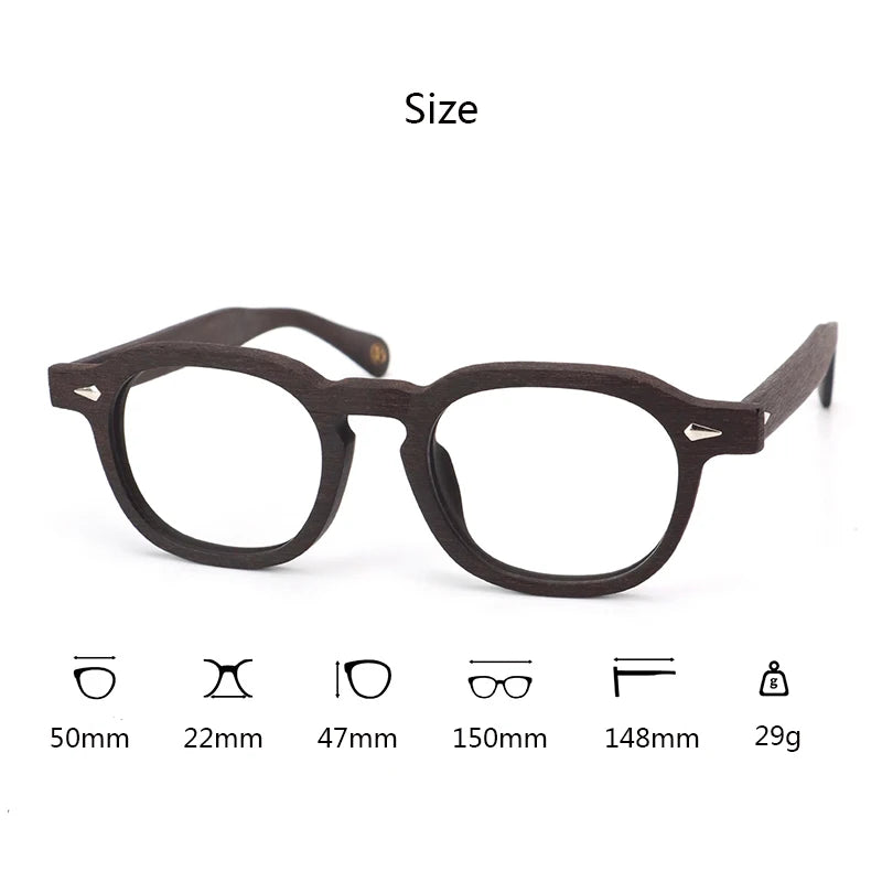 Hdcrafter Mens Full Rim Round Acetate Frames 818300 — view 2 | Hdcrafter Eyeglasses at FuzWeb