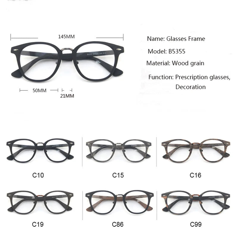 Hdcrafter Mens Full Rim Round Acetate Titanium Frames 535500 — view 2 | Hdcrafter Eyeglasses at FuzWeb