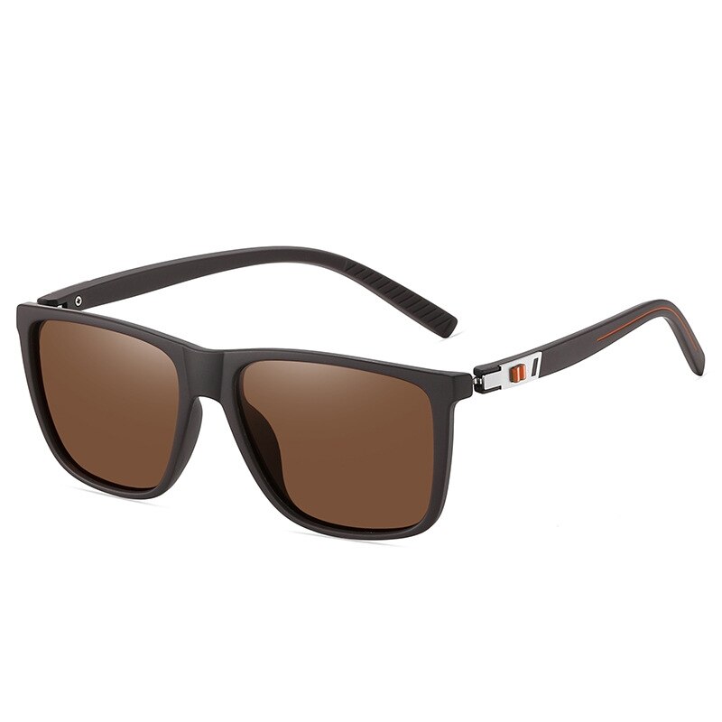 Yimaruili Men-s Full Rim Square Tr 90 Polarized Sunglasses Sunglasses Yimaruili Sunglasses Tea C3 Other 