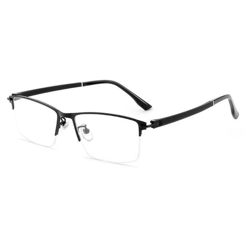 KatKani Unisex Semi Rim Square Alloy Eyeglasses K8812 Semi Rim KatKani Eyeglasses   