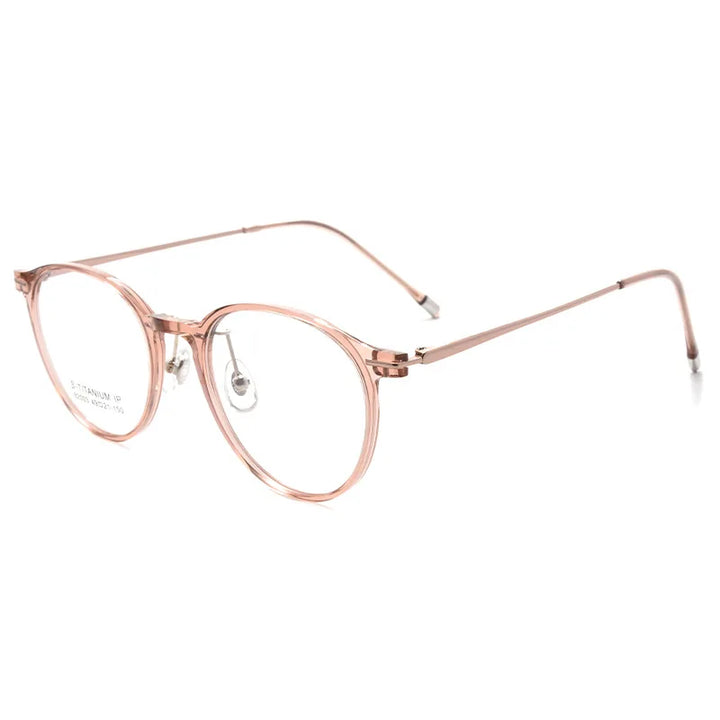 Gmei Women's Full Rim Oval Square Tr 90 β Titanium Eyeglasses 82003