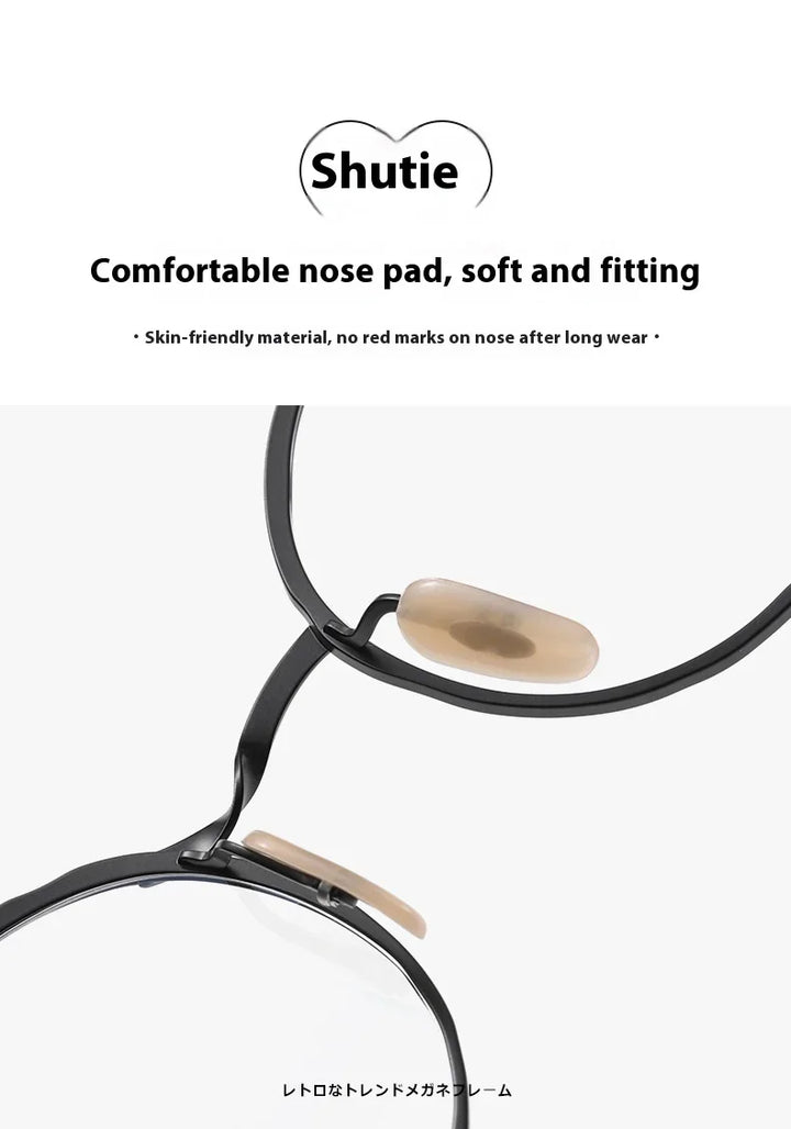 Muzz 0038 unisex round two-tone pure titanium prescription eyeglasses — view 9