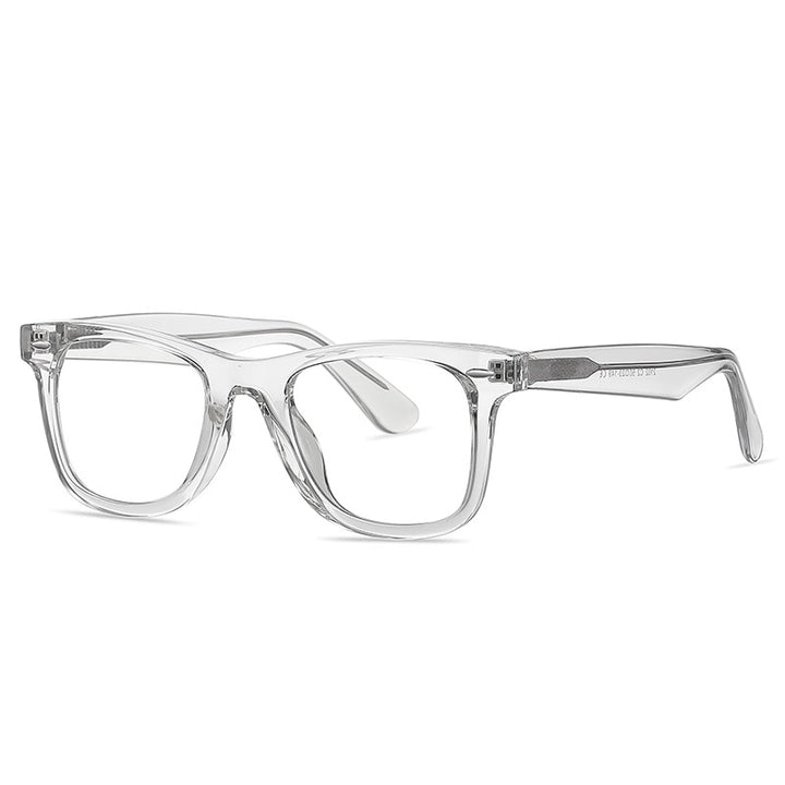 Yimaruili Unisex Full Rim Square Tr 90 Acetate Alloy Eyeglasses  2102 Full Rim Yimaruili Eyeglasses C2  