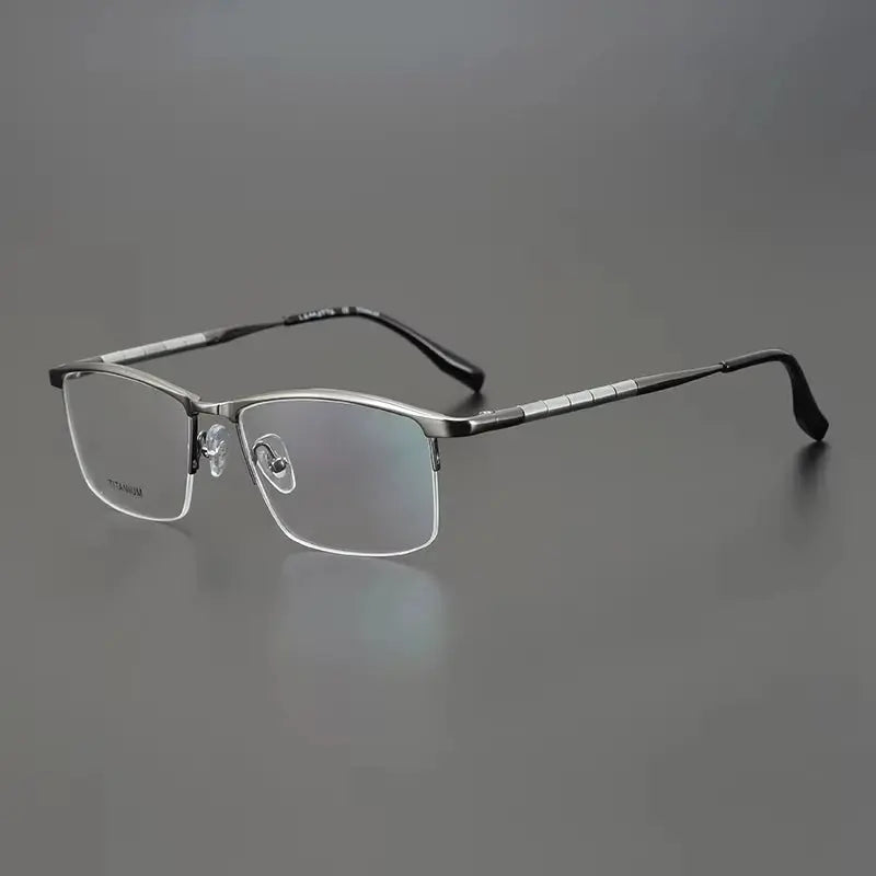 Bobbie 611900 Men’s 145mm Full Rim Square Titanium Frames FuzWeb