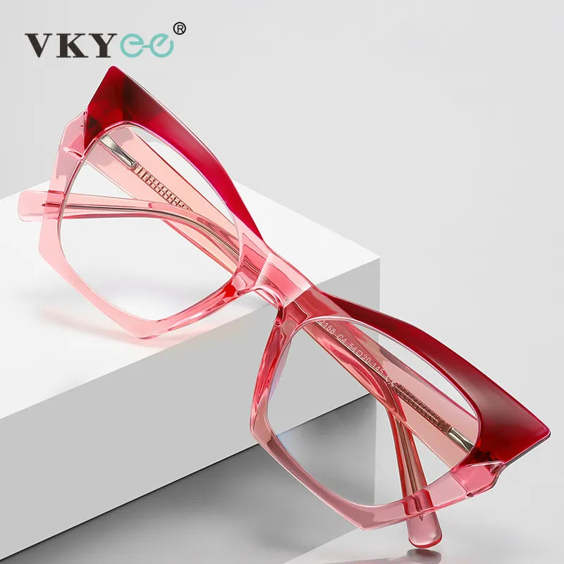 Vicky Unisex Full Rim Tr 90 Titanium Cat Eye Reading Glasses 2158 Reading Glasses Vicky   