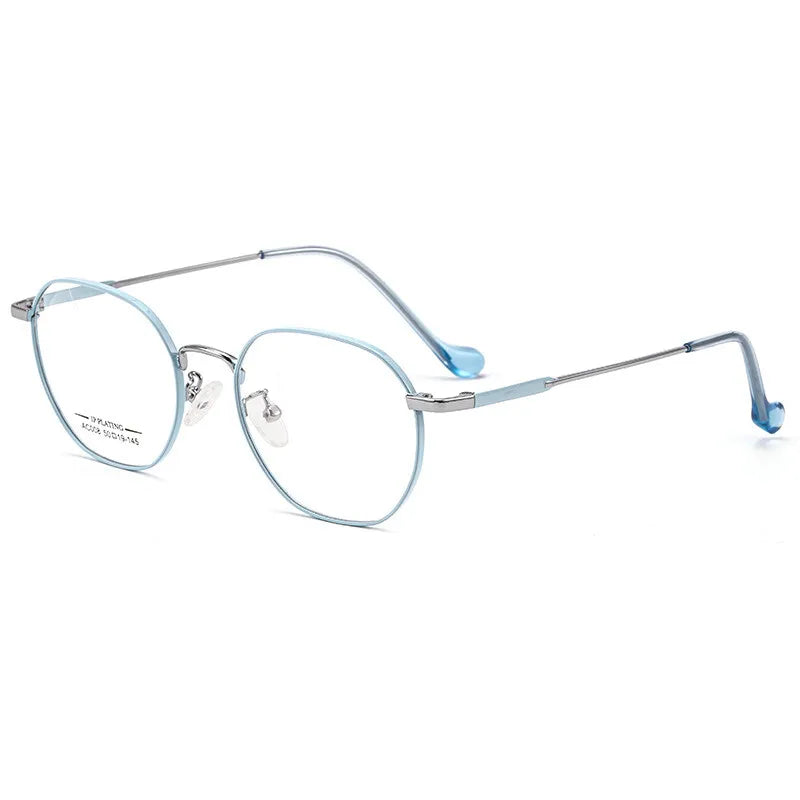 CCspace Women's Full Rim Round Alloy Reading Glasses 802708