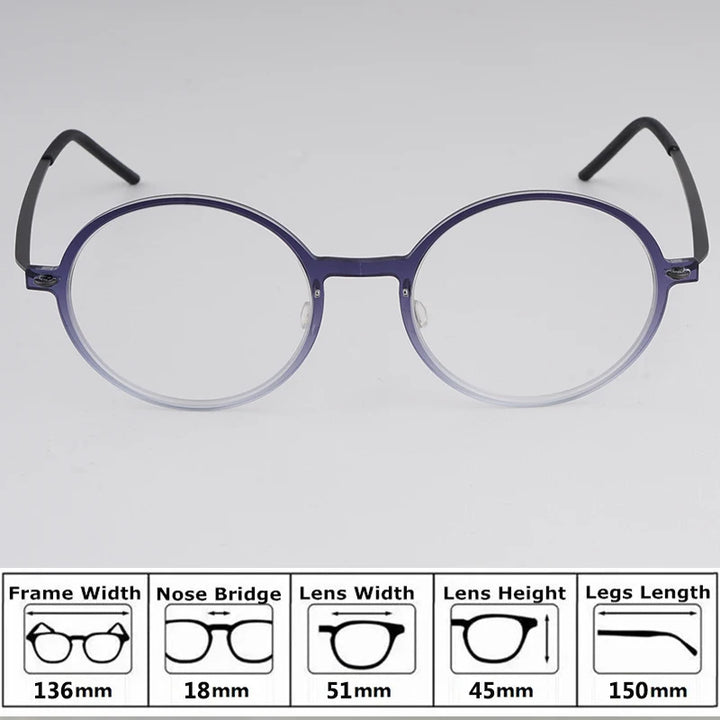 Bobbie Unisex Full Rim Square Acetate Eyeglasses 65-Series