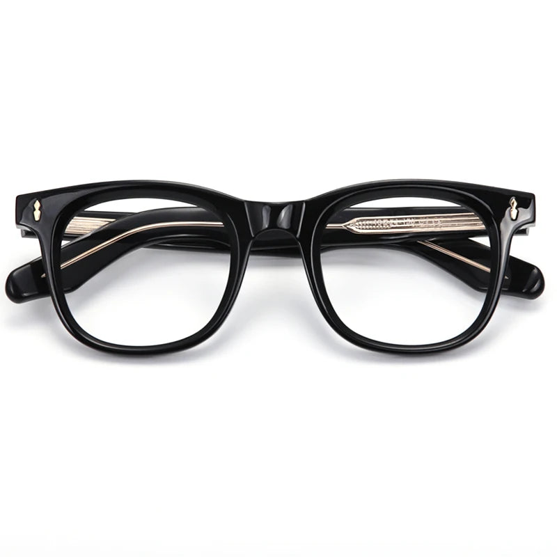 Muzz Unisex Full Rim Oval Square Thick Acetate Eyeglasses 48639