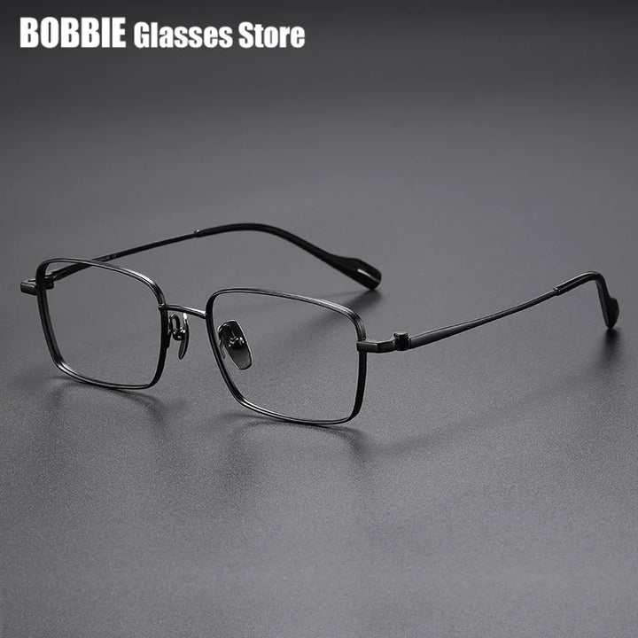 Bobbie Unisex Full Rim Polygon Square Titanium Eyeglasses 681015