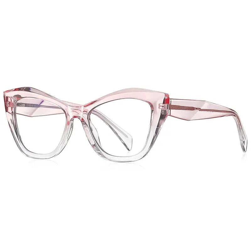 Vicky Women's Full Rim Butterfly Cat Eye Alloy and Acetate Reading Glasses 2197 — view 2 | Vicky at FuzWeb