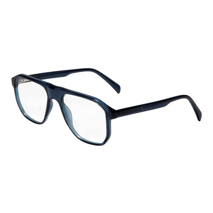 Gatenac Unisex Full Rim Square Acetate Eyeglasses Gxyj1135 Full Rim Gatenac Transparent Blue  